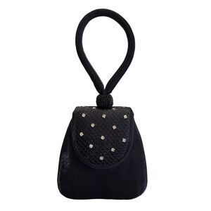 Elegant Black‎ Evening Wristlet Handbag